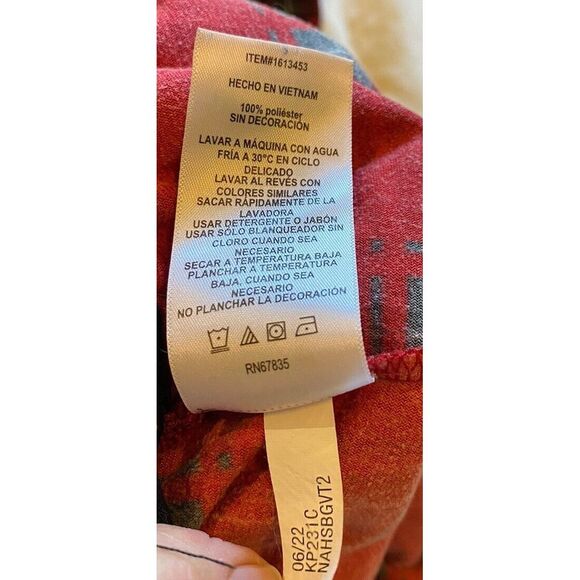 NAUTICA Men's Pajama Pants Sleepwear Soft Flannel XL-Black/Red Plaid EUC - Picture 9 of 9